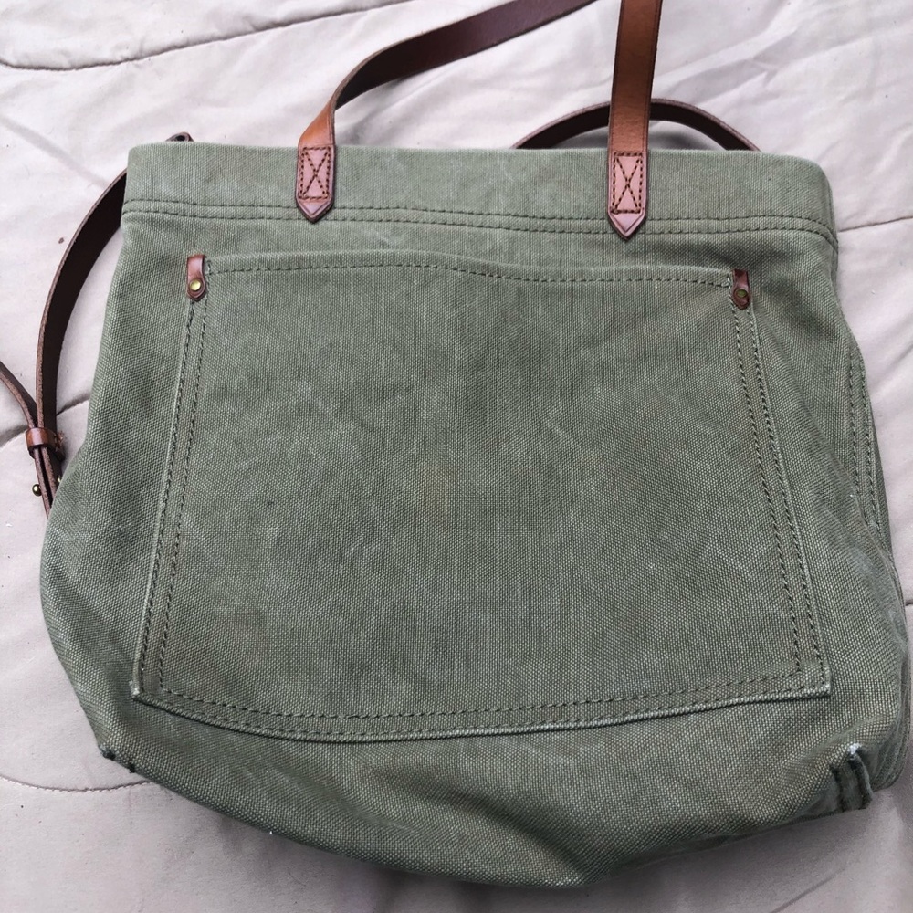 Madewell crossbody canvas transport tote